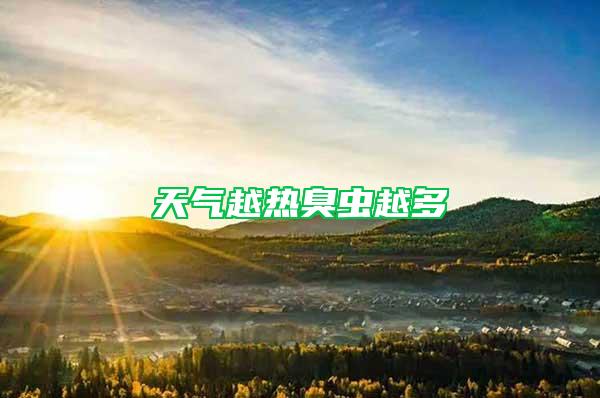 天氣越熱臭蟲(chóng)越多