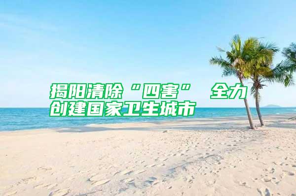 揭陽清除“四害” 全力創建國家衛生城市