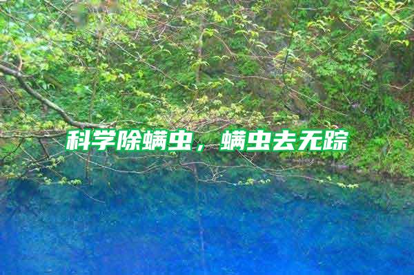 科學除螨蟲，螨蟲去無蹤