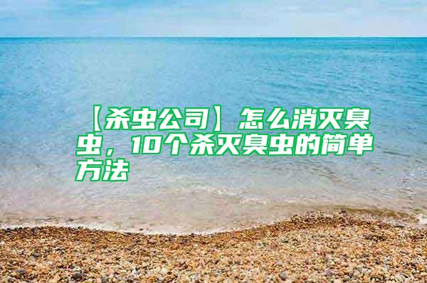 【殺蟲公司】怎么消滅臭蟲，10個殺滅臭蟲的簡單方法