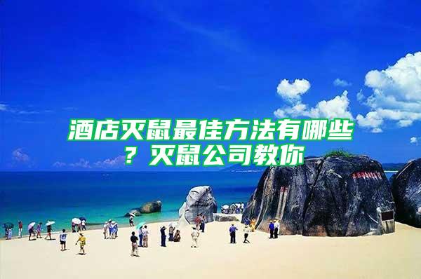 酒店滅鼠最佳方法有哪些？滅鼠公司教你