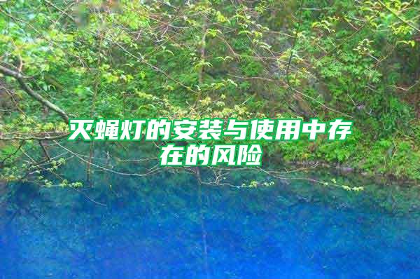 滅蠅燈的安裝與使用中存在的風險