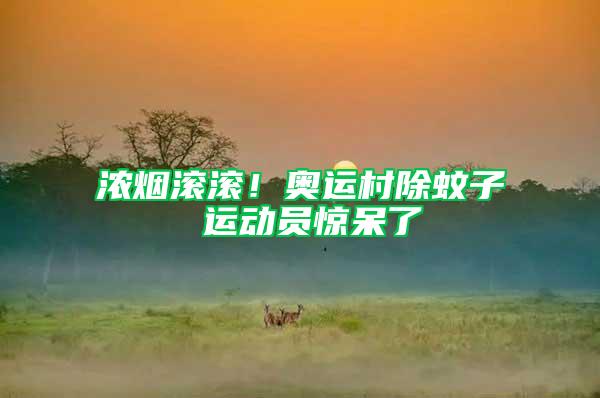 濃煙滾滾！奧運村除蚊子 運動員驚呆了