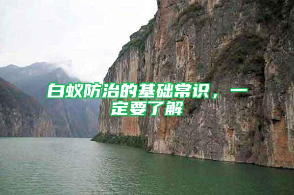 白蟻防治的基礎(chǔ)常識(shí)，一定要了解