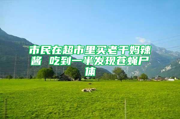 市民在超市里買老干媽辣醬 吃到一半發現蒼蠅尸體