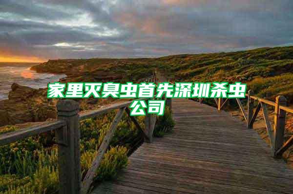 家里滅臭蟲首先深圳殺蟲公司