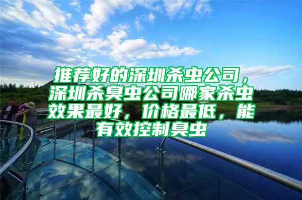推薦好的深圳殺蟲公司，深圳殺臭蟲公司哪家殺蟲效果最好，價格最低，能有效控制臭蟲
