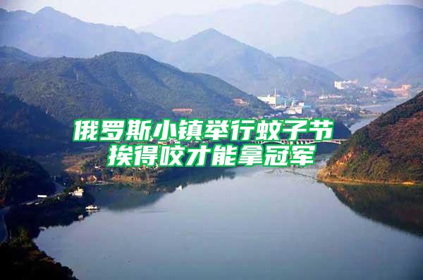 俄羅斯小鎮舉行蚊子節 挨得咬才能拿冠軍