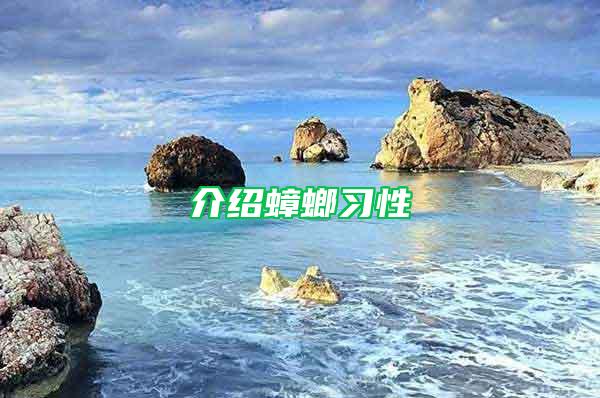 介紹蟑螂習(xí)性