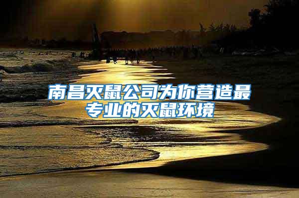 南昌滅鼠公司為你營造最專業的滅鼠環境