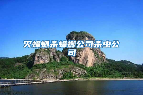 滅蟑螂殺蟑螂公司殺蟲公司