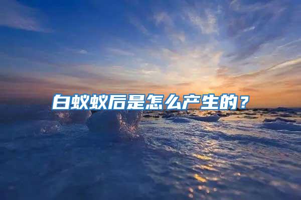 白蟻蟻后是怎么產生的？