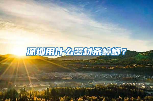 深圳用什么器材殺蟑螂？