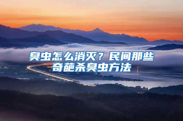 臭蟲怎么消滅？民間那些奇葩殺臭蟲方法