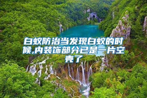 白蟻防治當發現白蟻的時候,內裝飾部分已是一片空殼了