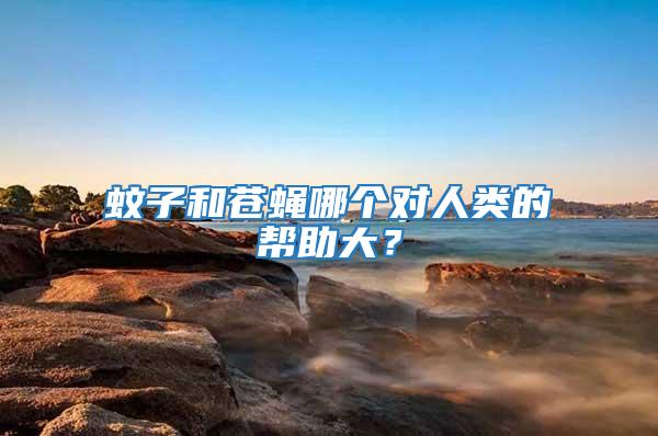 蚊子和蒼蠅哪個(gè)對(duì)人類的幫助大？
