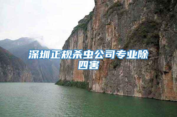 深圳正規殺蟲公司專業除四害