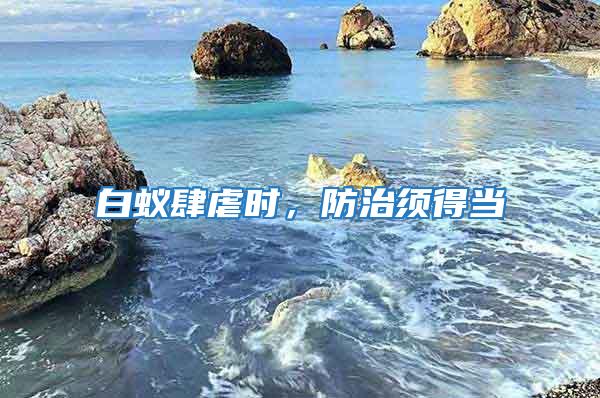 白蟻肆虐時，防治須得當