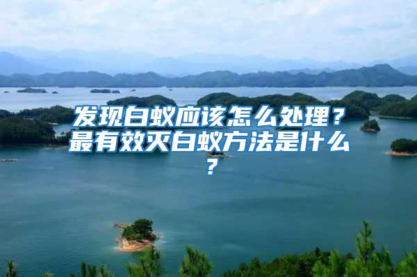 發(fā)現(xiàn)白蟻應(yīng)該怎么處理？最有效滅白蟻方法是什么？