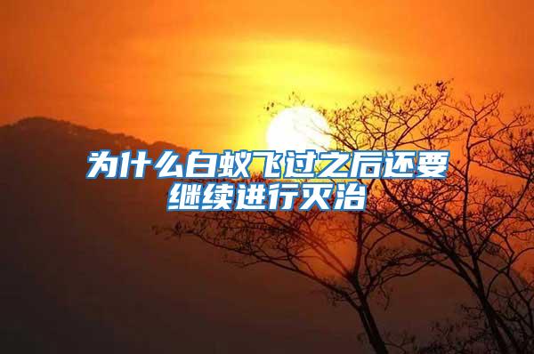 為什么白蟻飛過之后還要繼續進行滅治