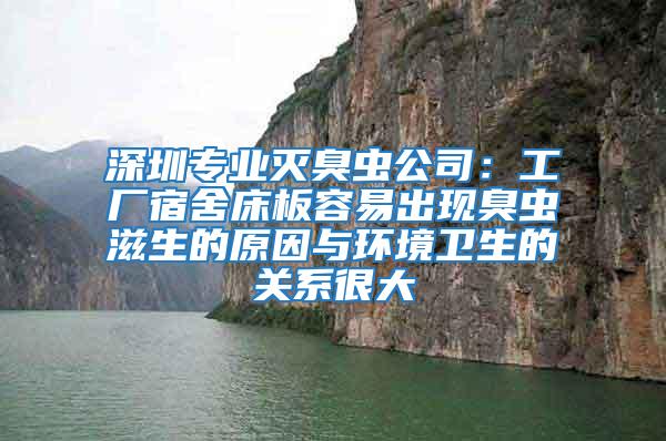 深圳專業滅臭蟲公司：工廠宿舍床板容易出現臭蟲滋生的原因與環境衛生的關系很大