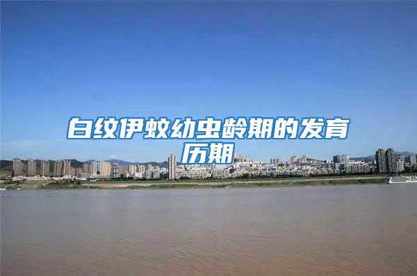 白紋伊蚊幼蟲齡期的發育歷期