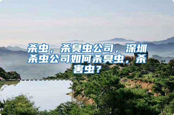 殺蟲，殺臭蟲公司，深圳殺蟲公司如何殺臭蟲，殺害蟲？
