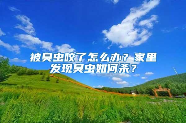 被臭蟲咬了怎么辦？家里發現臭蟲如何殺？