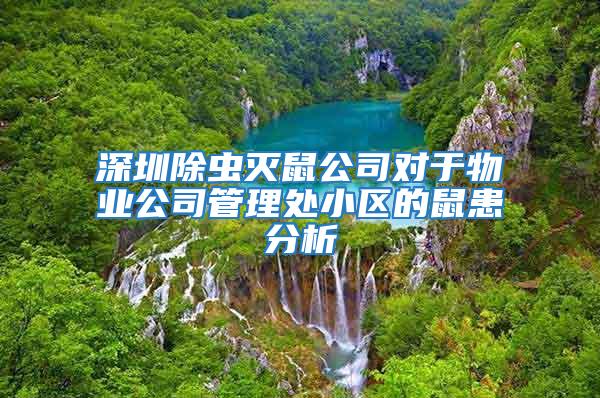 深圳除蟲滅鼠公司對于物業公司管理處小區的鼠患分析
