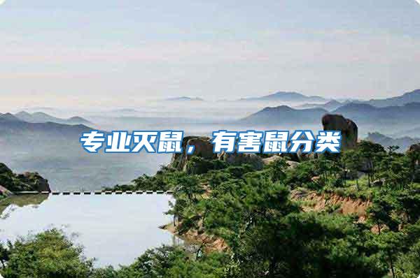 專業滅鼠，有害鼠分類