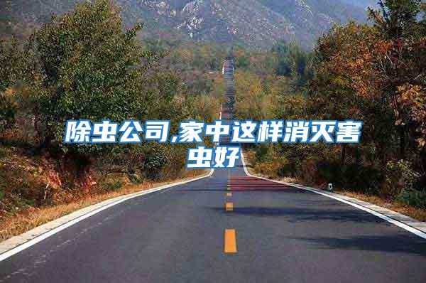 除蟲公司,家中這樣消滅害蟲好