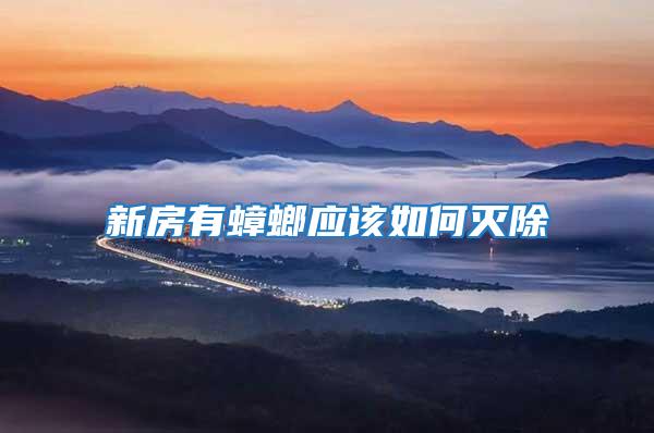 新房有蟑螂應該如何滅除