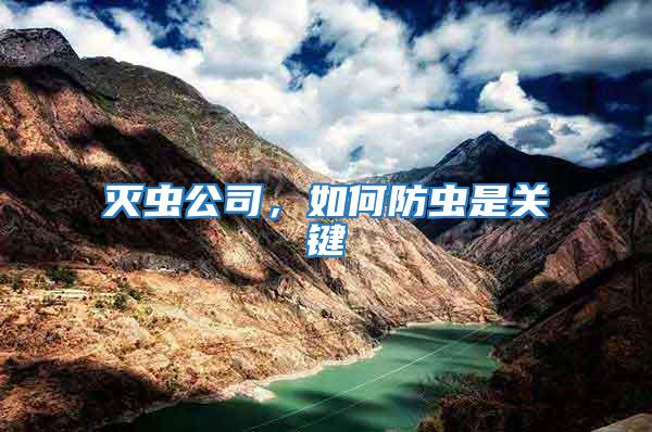 滅蟲公司，如何防蟲是關鍵
