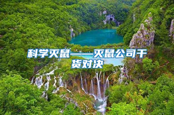 科學滅鼠——滅鼠公司干貨對決