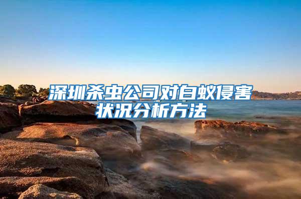 深圳殺蟲公司對白蟻侵害狀況分析方法