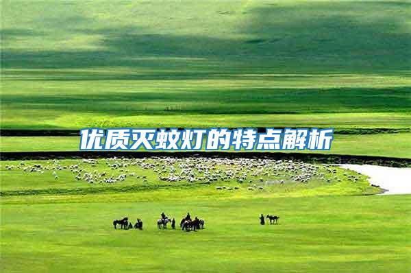 優(yōu)質(zhì)滅蚊燈的特點解析