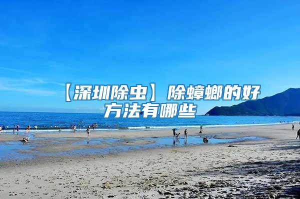 【深圳除蟲】除蟑螂的好方法有哪些