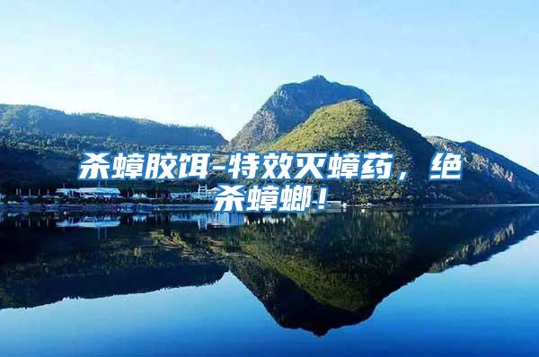 殺蟑膠餌-特效滅蟑藥，絕殺蟑螂！