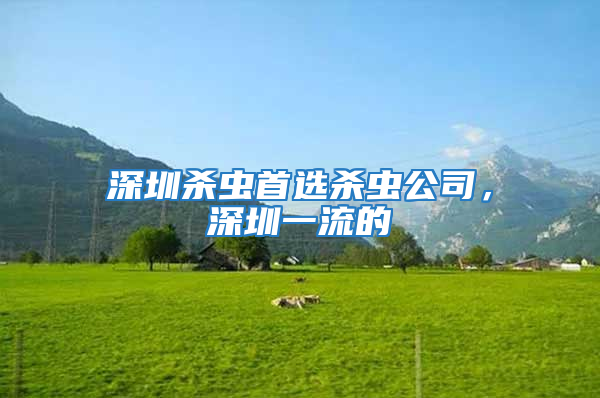 深圳殺蟲首選殺蟲公司，深圳一流的