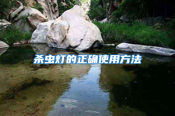 殺蟲燈的正確使用方法