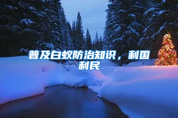 普及白蟻防治知識(shí)，利國利民