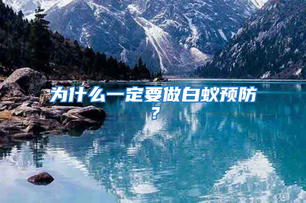 為什么一定要做白蟻預(yù)防？