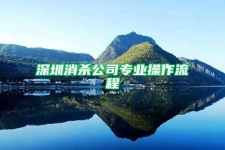 深圳消殺公司專業(yè)操作流程