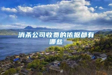 消殺公司收費的依據都有哪些
